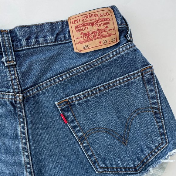 Vintage Levi's 550 high waist denim cutoff shorts - Picture 12 of 12